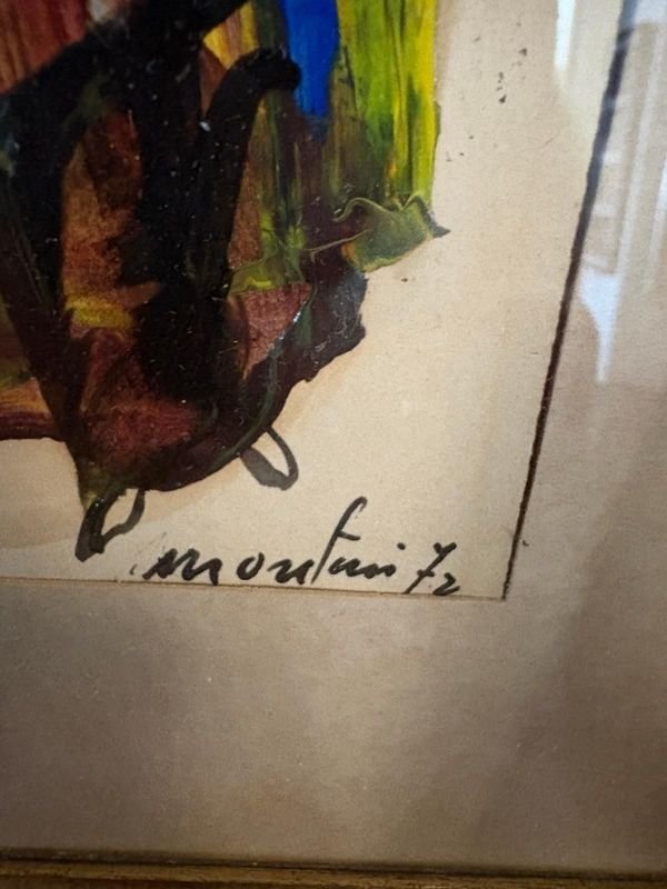 Dibujo firmado de Raul Montani, 1972 - imagen 2