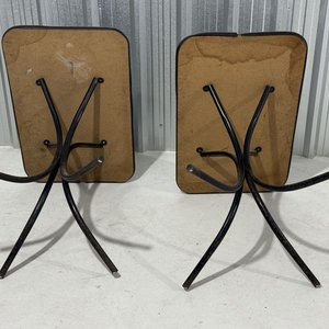 Par de Mesas Auxiliares con Estructura Metálica y Tapa de MDF - imagen 12