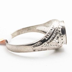 Anillo de Plata con Oro y Piedra Central - imagen 2