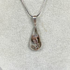 Cadena de Plata Fina con Dije de Virgen, 42 cm - imagen 3