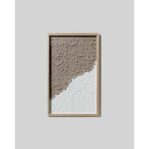 Lote siguiente: Cuadro de Diseño Abstracto en Papel Cortado, Marco de Madera y Vidrio