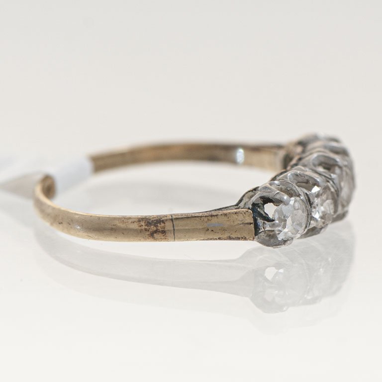 Cintillo de oro con brillantes - imagen 2