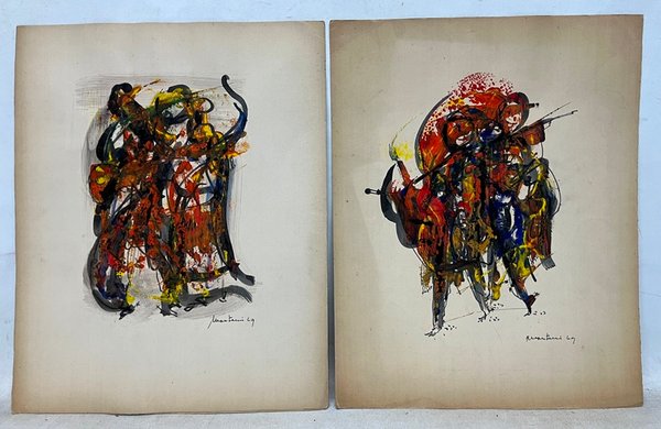 Pinturas abstractas de Andrés Montani