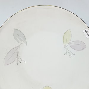 Juego de Postre Porcelana Bavaria Blanco Decoración Floral (7 Piezas) - imagen 3