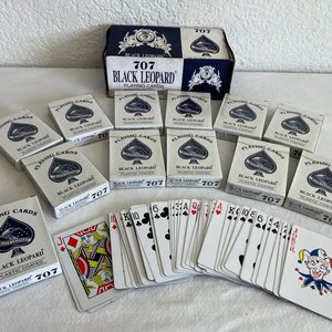 Mazos de Cartas de Póker Black Leopard 707 Plastic Coated - imagen 1