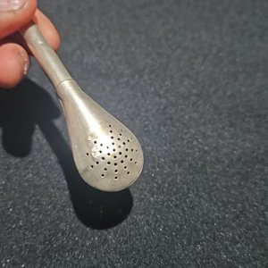 Bombilla de Plata y Oro para Mate con Detalles Labrados - imagen 3