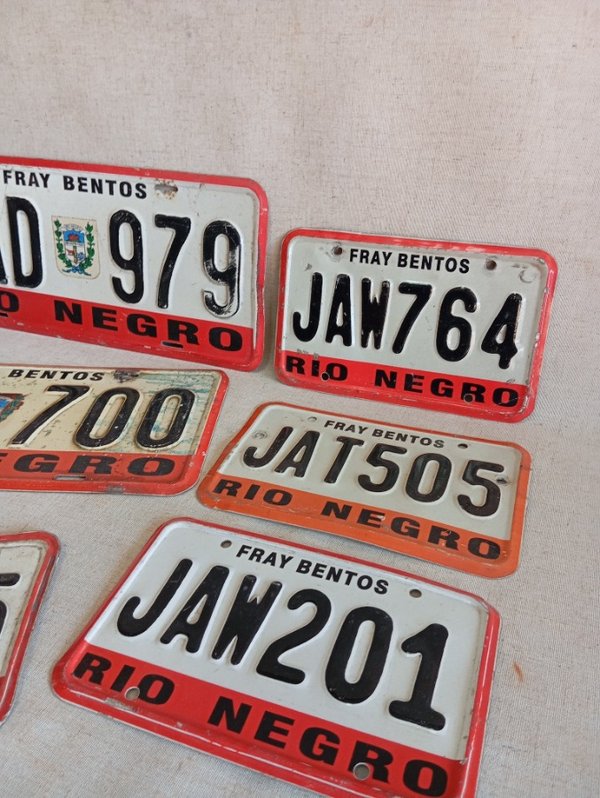 Placas de matrícula Rio Negro variadas - imagen 3
