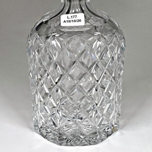 Botellón de Cristal Tallado Vals Lambert con Virola y Tapón de Plata 800 - imagen 3