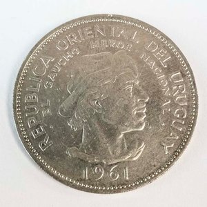 Lote anterior: Moneda de Plata Uruguaya 10 Pesos 1961 - Gaucho Héroe Nacional