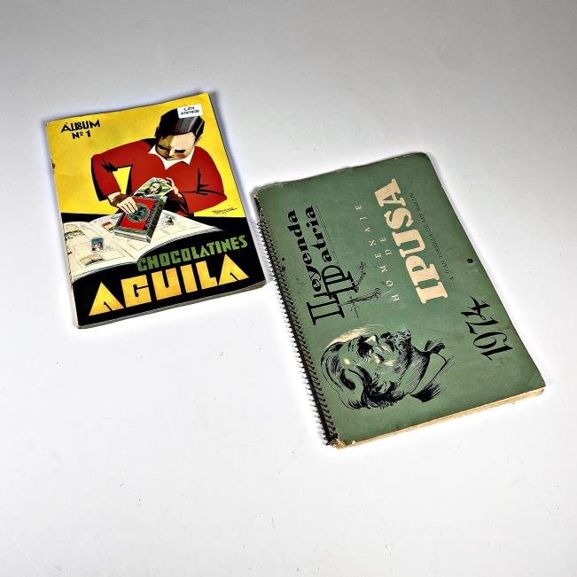 Álbum de Figuritas Chocolatines Águila N°1 Incompleto y Calendario Ipusa 1974
