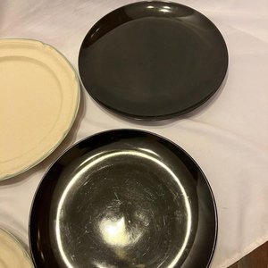 Seis Platos Individuales Usados de Loza y Cerámica - imagen 5