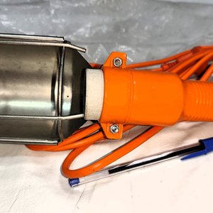 Lámpara Piloto Portátil con Cabezal Metálico y Cable Naranja, 220V - imagen 2
