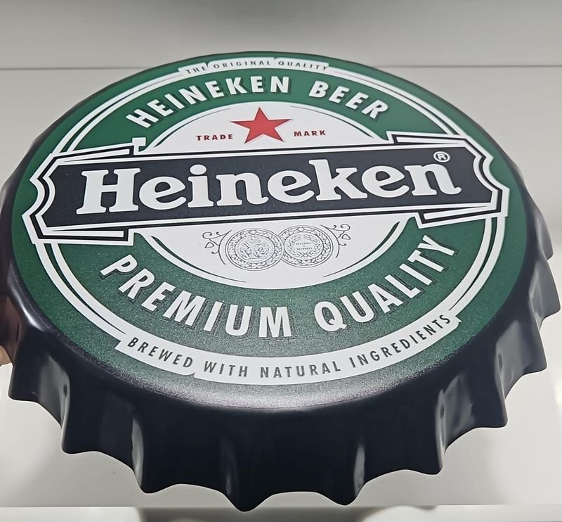 Cartel Decorativo Tapa Cerveza Heineken Premium Quality