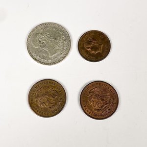Cuatro Monedas Mexicanas: 20 y 5 Centavos - imagen 1