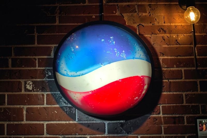 Cartel Luminoso Vintage Pepsi - Acrílico y Chapa, 74cm Diámetro