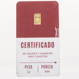 Lingote de Oro Fino 999 de 1 gramo de El Tasador Joyería - imagen 3