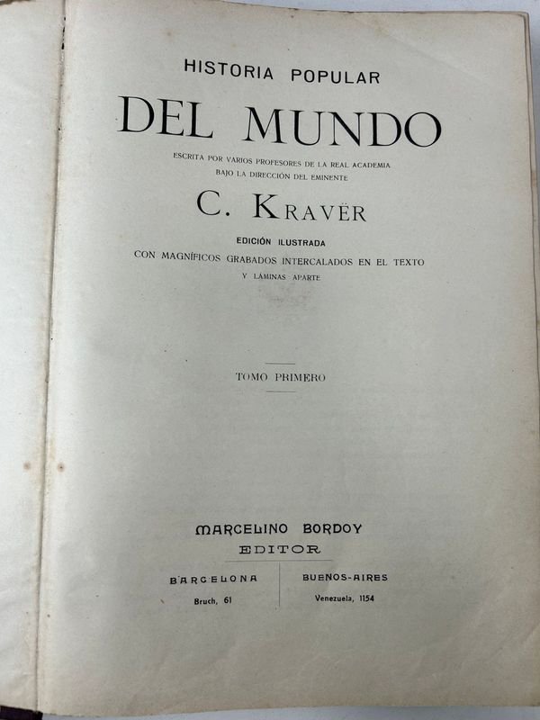Historia Popular del Mundo en 5 Tomos por C. Kraver - imagen 2