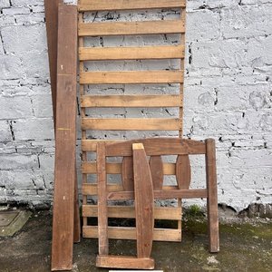 Cama de Una Plaza Estilo Rústico en Madera - imagen 3