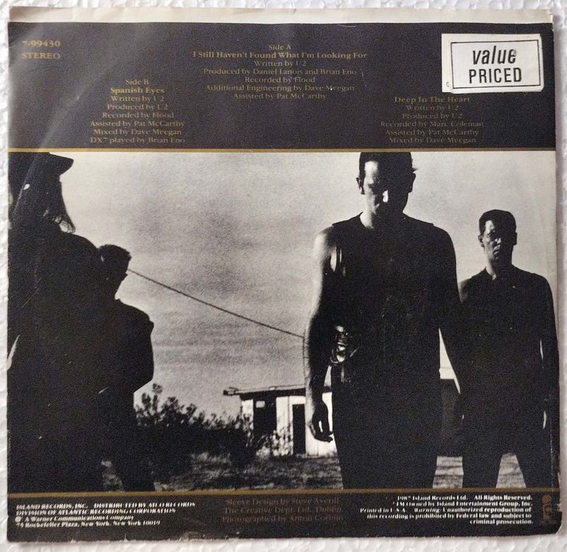 U2: Álbum Importado USA, Island, Año 1987 - imagen 2