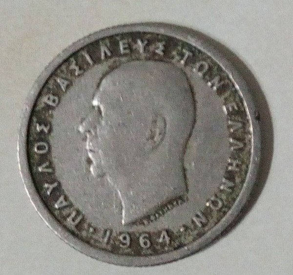 Moneda de 50 Lepta de Grecia 1964 - imagen 1