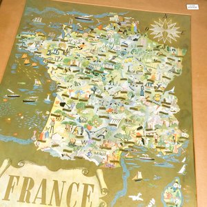 Cuadro Mapa Ilustrado de Francia, 62 x 50 cm - imagen 4