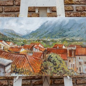 Lote anterior: Pintura al Óleo "Techos de Feltre" por Aldo Curto