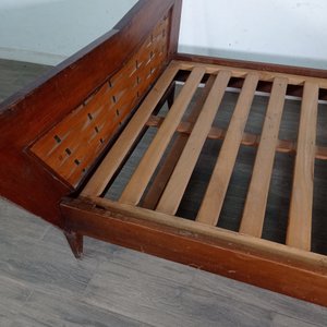 Cama de Una Plaza Estilo Mid Century de Madera - imagen 5