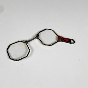 Lentes antiguos de teatro, metal y esmalte - imagen 2