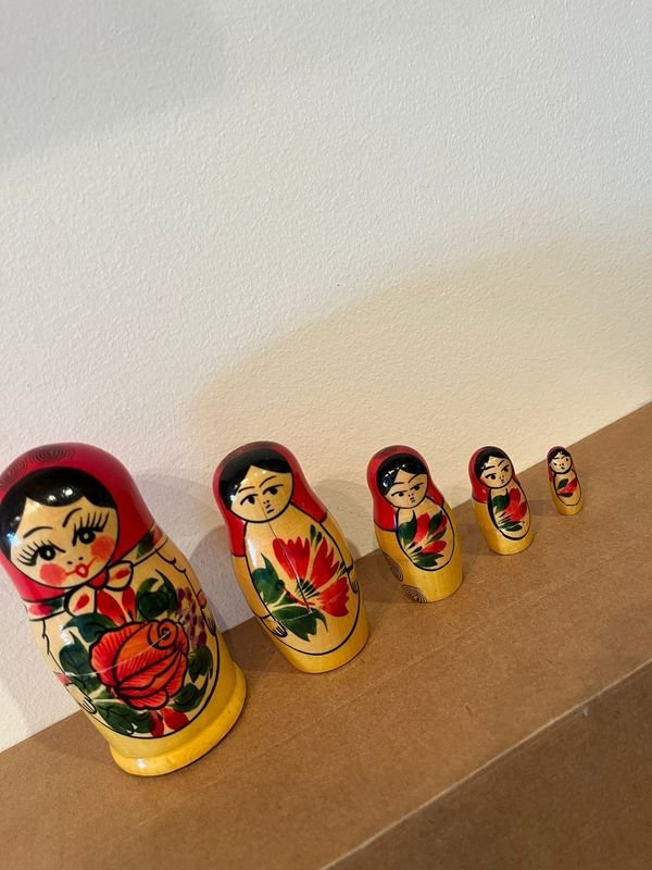 Mamushkas 5 piezas - Cerámica artesanal - imagen 2