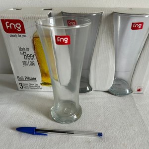 Juego de 3 Vasos Cerveza Pilsner FNG Nuevos - imagen 3