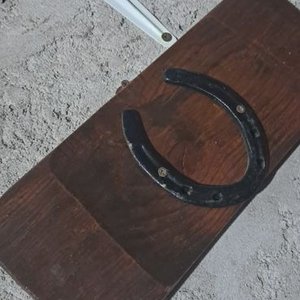 Adorno de Madera con Herradura Negra - imagen 2