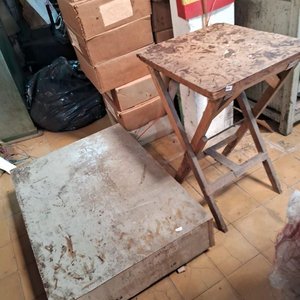 Lote de 2 Mesas de Trabajo Plegables de Madera - imagen 3