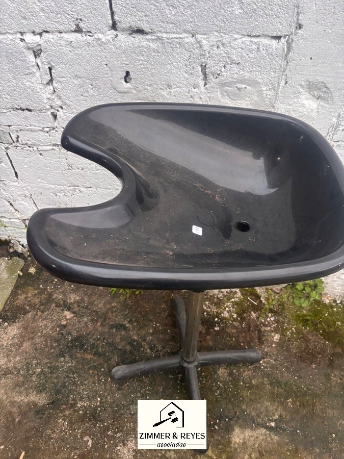 Pileta Portátil Negra para Peluquería o Barbería
