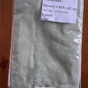 Cubre Sommier Pollera Verde Oliva 1 Plaza Nuevo - imagen 2