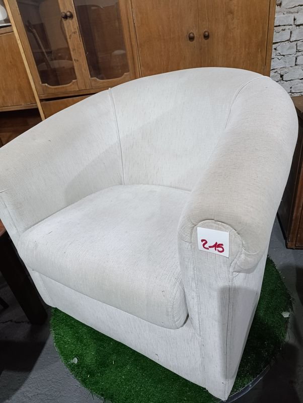 Sillón Vienés Beige Tapizado