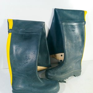 3 Pares de Botas de Goma Caña Alta con Tiras Amarillas - imagen 3