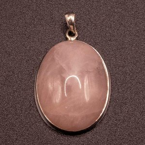 Colgante Plata 925 con Cuarzo Rosa - 12.25gr - imagen 1