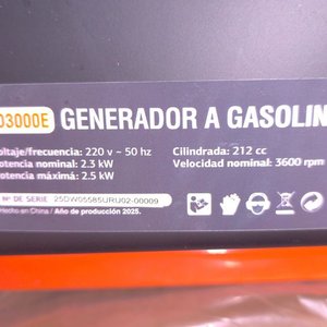 Generador Eléctrico a Nafta Daewoo GD3000E Monofásico 3.5 kW - imagen 2