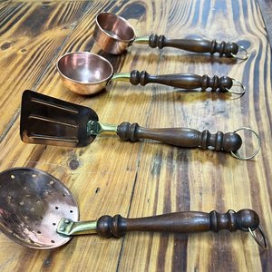 Juego de Utensilios de Cocina de Cobre y Madera - imagen 2