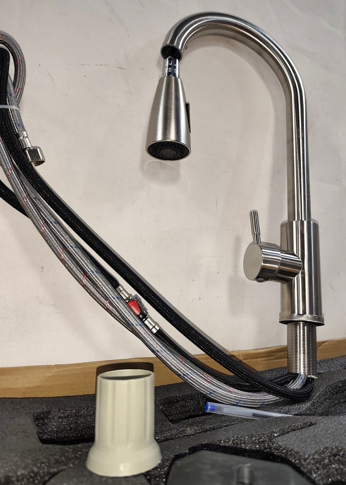 Monocomando para Pileta Metálica Croma con Telescopio - imagen 3