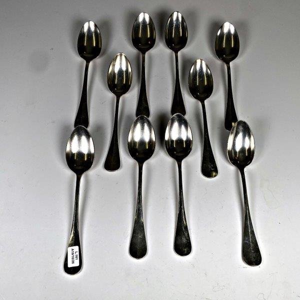 Diez Cucharas de Metal Christofle