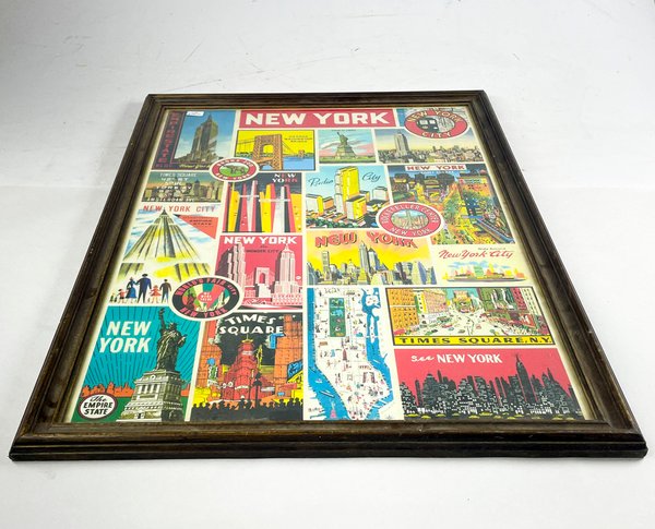 Lote anterior: Tarjeta postal de Nueva York con vistas icónicas