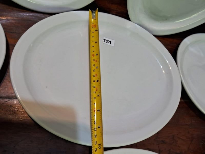 Lotes de platos de cerámica blancos y elegantes - imagen 4