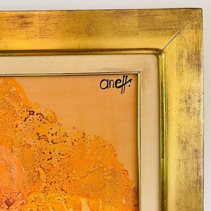 Cuadro al óleo sobre tela "Casas" firmado por Aneff - imagen 5