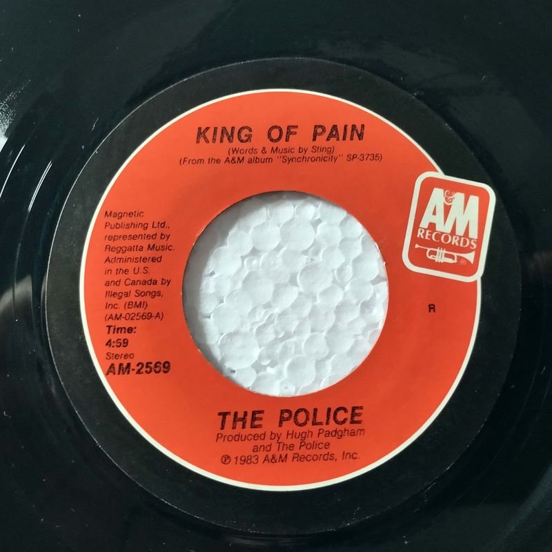 Vinilo del álbum 'King Of Pain' de The Police, A&M Records, 1983 - imagen 4