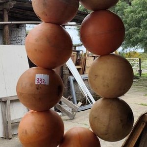 Lote de 10 Boyas Náuticas Naranja y Beige - imagen 2