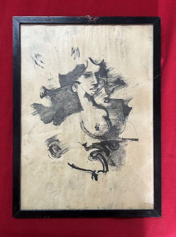 Obra de Arte "Retrato Femenino" Firmada y Numerada 2987/3400