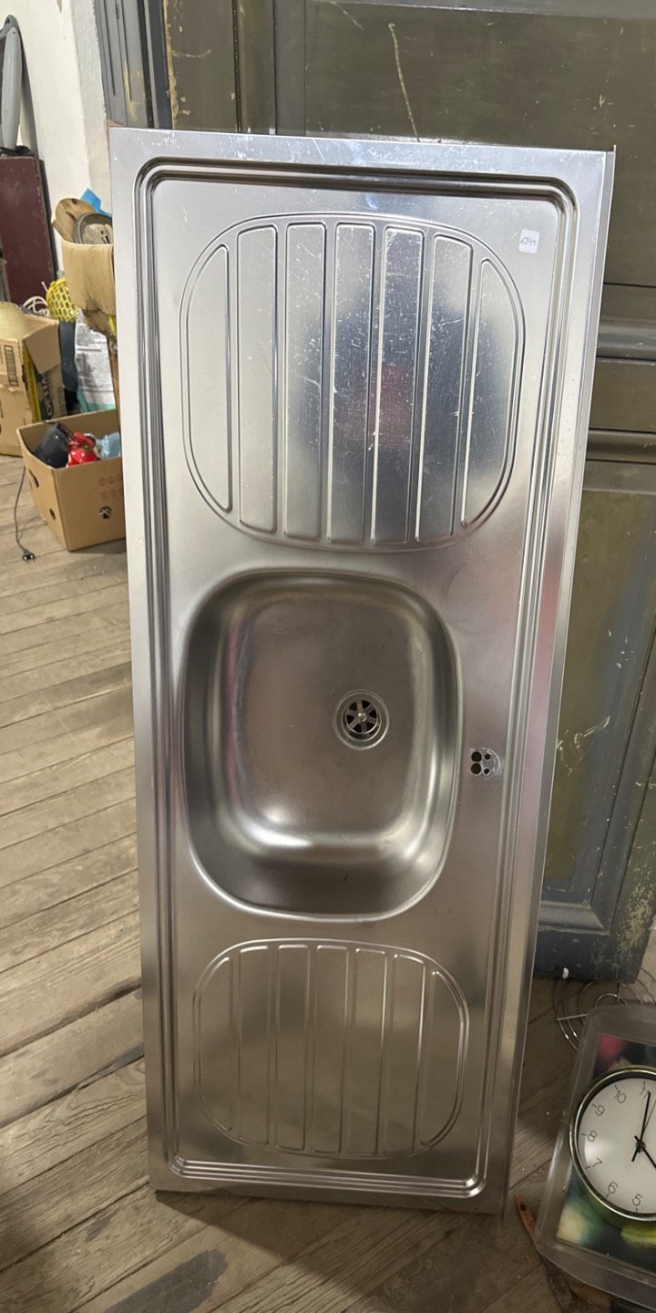 Mesada de Acero Inoxidable con Pileta Doble