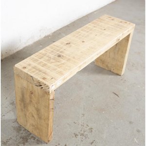 Banco Rústico de Madera Clara - 103 cm - imagen 3
