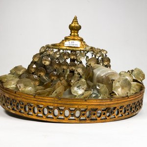Plafon de Techo Vintage en Bronce con Cristales Facetados - imagen 3